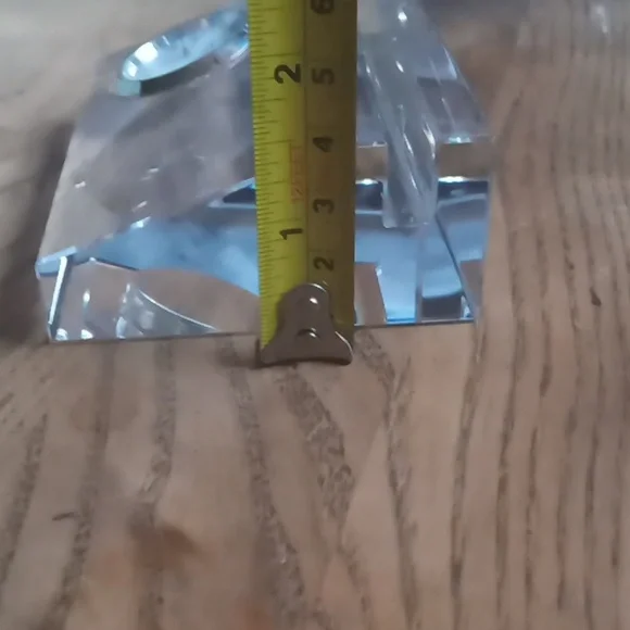 Badash CLEAR CUT CRYSTAL BUSINESS CARD HOLDER DESK ANALOG QUARTZ CLOCK - Picture 6 of 11